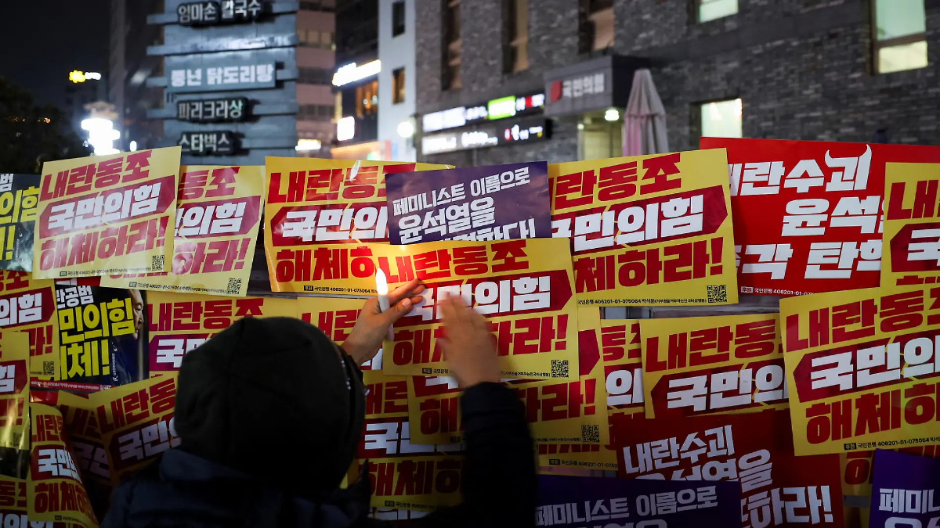 Protesta en Corea del Sur contra el presidente